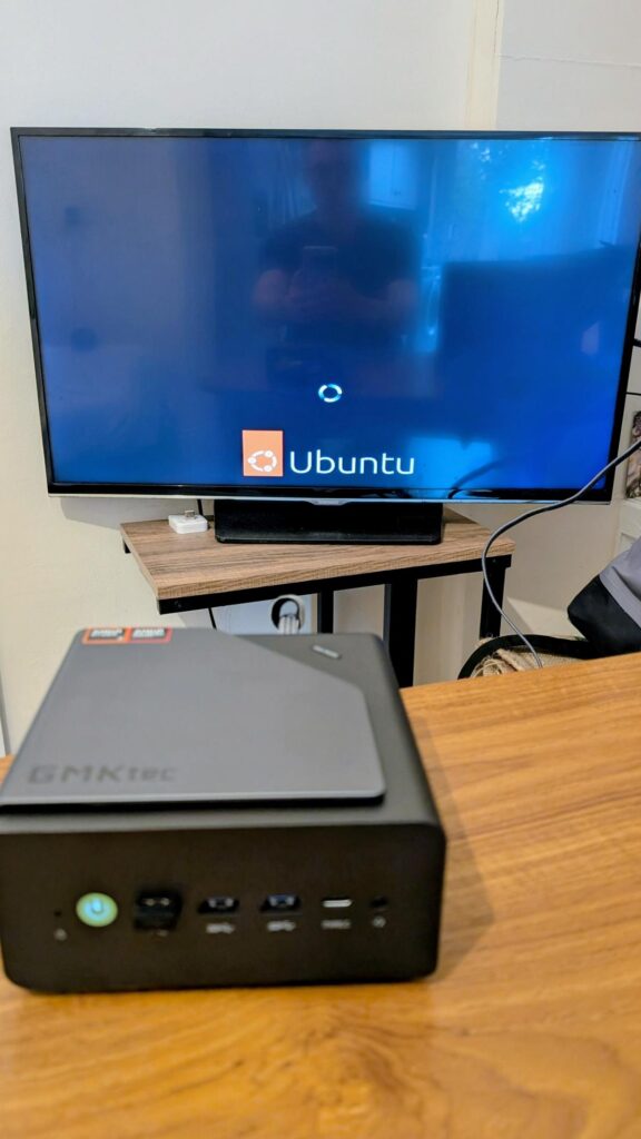 GMKtec K12 running Ubuntu Linux